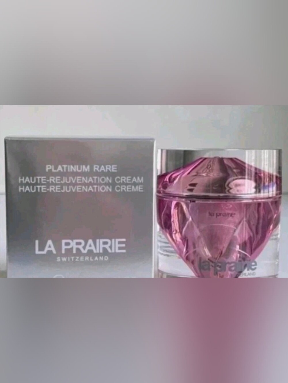 La Prairie Pink Platinum Rare Regeneration Cream Jar